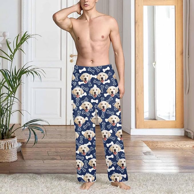 Custom Couple Pajama Pants Sock - Image 4