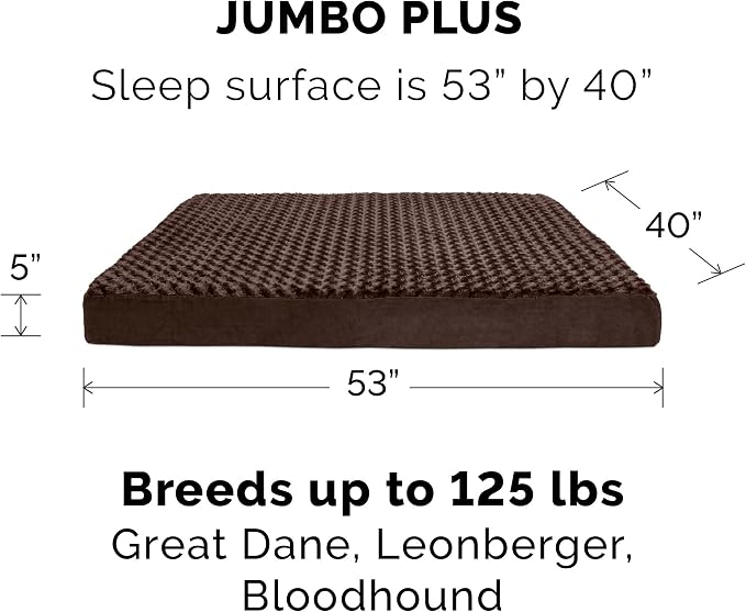 Furhaven Replacement Dog Bed Cover Ultra Plush Faux Fur & Suede Mattress - Image 3