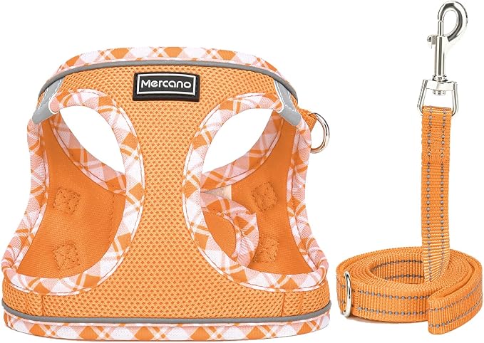 Mercano Soft Mesh Dog Harness and Leash Set, No-Chock Step-in Reflective - Image 2