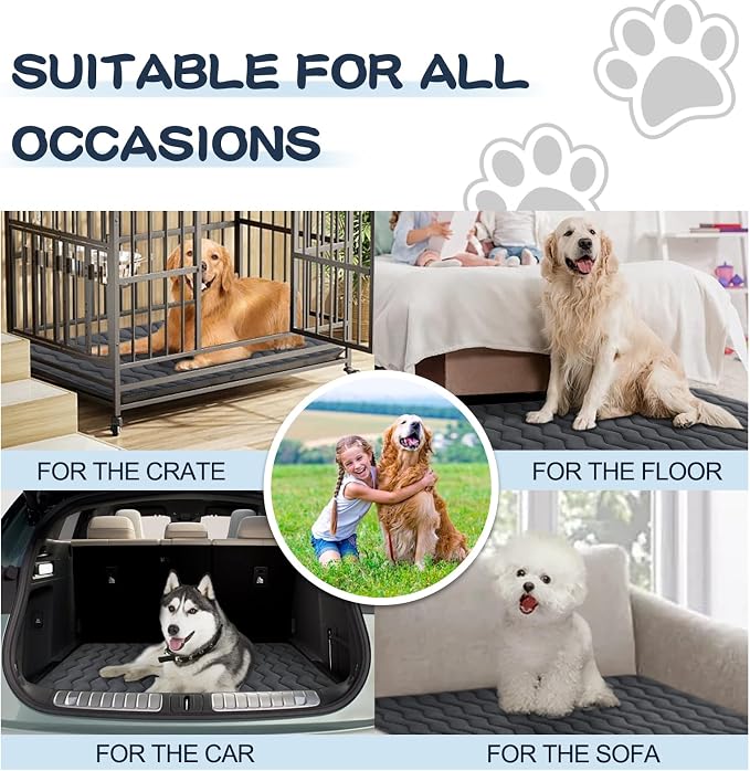 Bubble bear Dog Crate Mat - Image 4