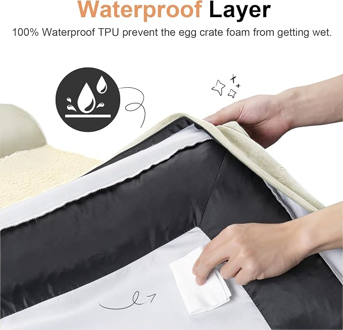 Large Dog Bed Orthopedic Washable: Beds Bolster XL Bed Big XLarge Dogs Egg - Image 4