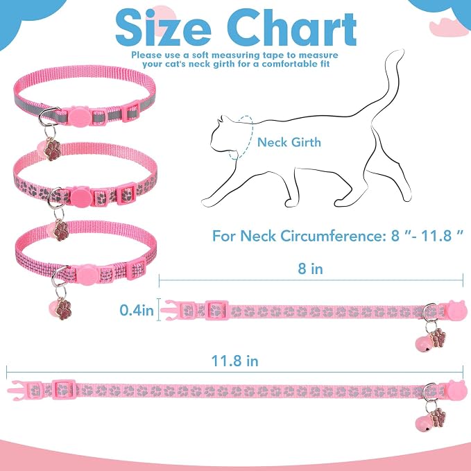 BINGPET Reflective Cat Collar Breakaway - Image 4