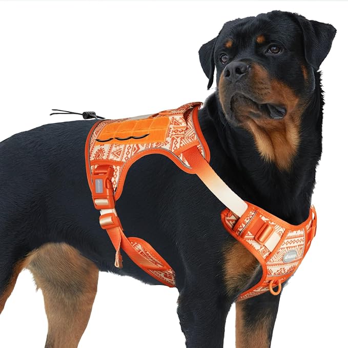AUROTH Tactical Dog Harness for Large Dogs No Pull Adjustable Pet Harness by AurothPets