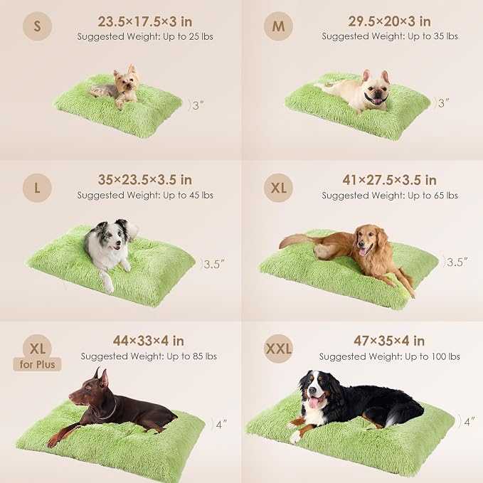 EHEYCIGA Fluffy XXL Dog Crate Pad, Plush Faux Fur Crate Bed - Image 2