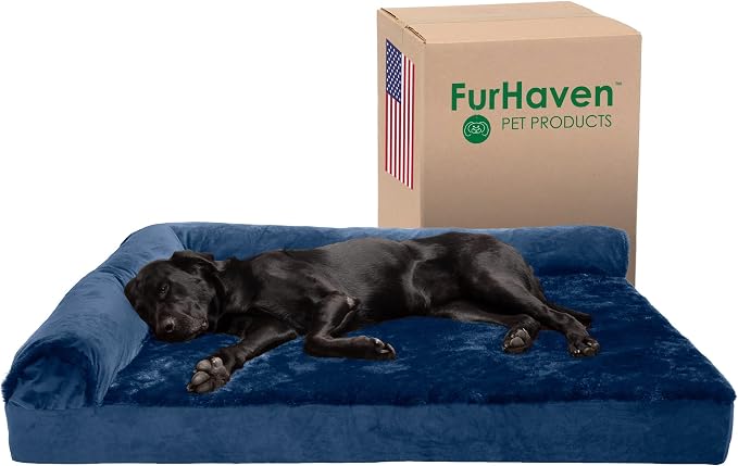 Furhaven Cooling Gel Dog Bed for Large Dogs w/ Removable Bolsters & Washable by FurHaven