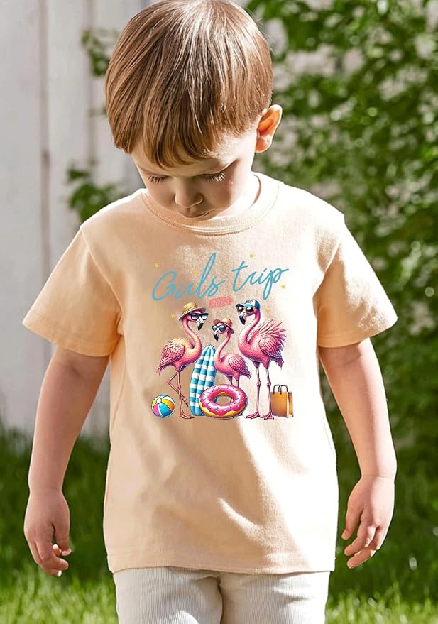 Kids Toddler Little Boys Girls T-Shirt Short Sleeve Funny Animals Graphic - Image 4
