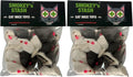 Smokey's Stash Rabbit Fur Mouse Cat Toy 24 per Pack White and Gray Fuzzy Toys by Smokeysstash