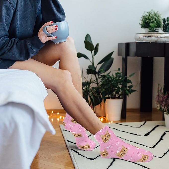 Personalized Ankle Socks with Face Custom Photo Socks Low Cut Ankle Socks - Image 7