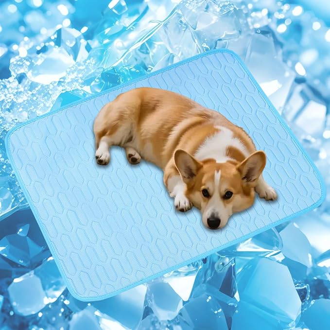 Cordless Cat Window Perch, Cats Dogs Hammock Cooling Mat, Summer Ice Silk Pad by PWMENLK