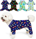 Bienbee Dog Pajamas, 4 Pack Dog Recovery Suit Shedding Suit Cute Soft Puppy by Bienbee
