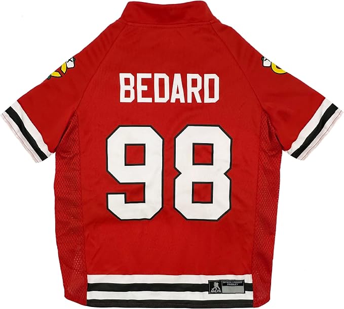 Pets First NHLPA Connor Bedard Mesh Dog & Cat Jersey by PETSFIRST