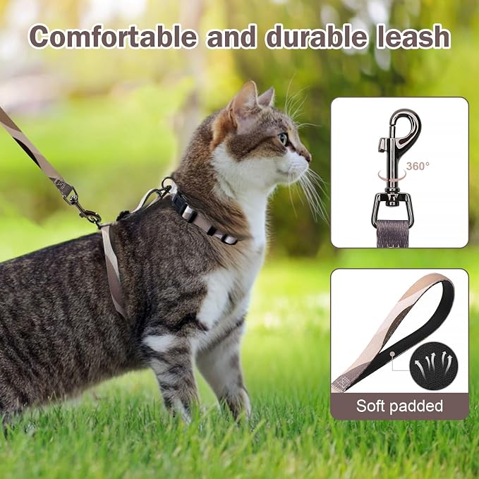 Hikiko Cat Harness and Leash Set Escape Proof Adjustable Walking Travel Soft - Image 4