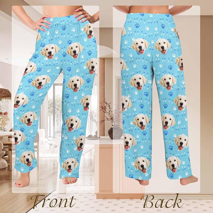 Custom Couple Pajama Pants Sock - Image 5