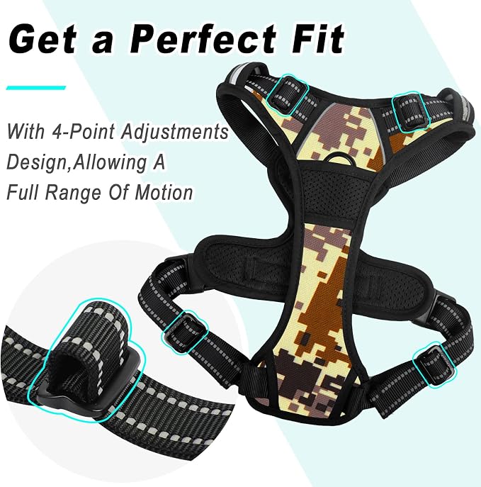 BARKBAY No Pull Dog Harness Large Step in Reflective Dog Harness - Image 3