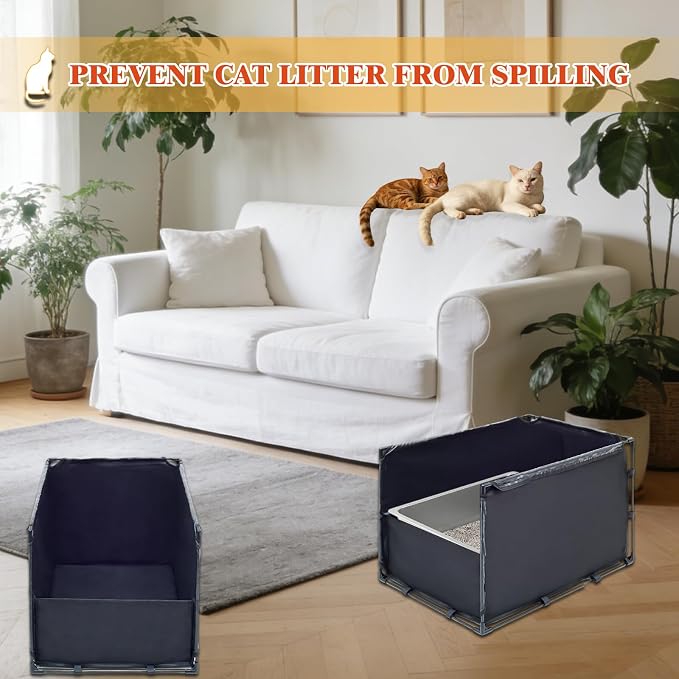 Extra Large Cat Litter Box Enclosure–Big Covered Litterbox - Image 7
