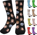 Artsadd Custom Face Socks for Dad Fathers Day Gift Novelty Personalized Photo by Artsadd
