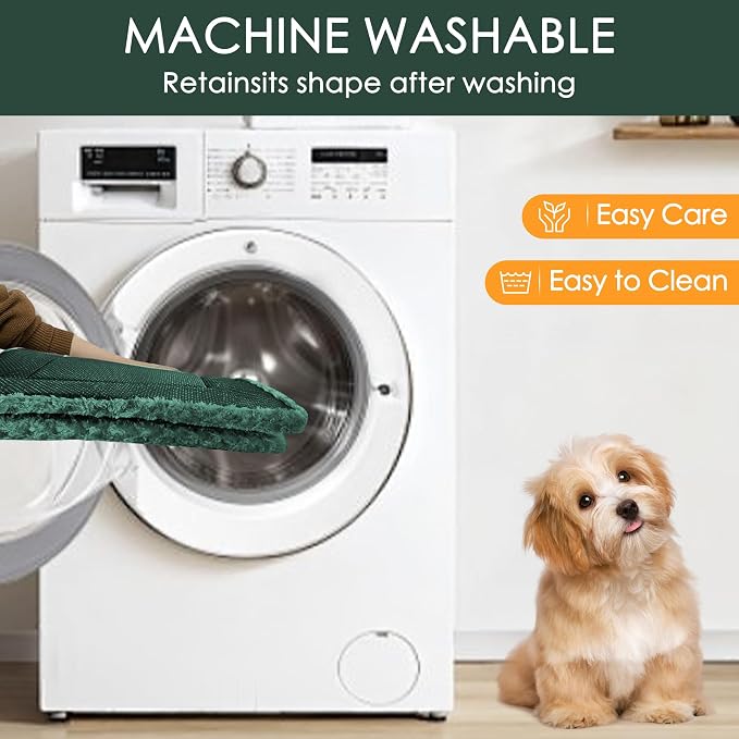 Washable Dog Bed Plush Orthopedic Outdoor Crate Mat - Image 3