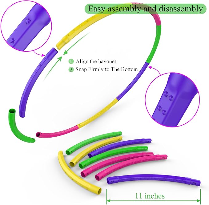 2 Pack Toy Color Hoop and Jump Rope - Image 4