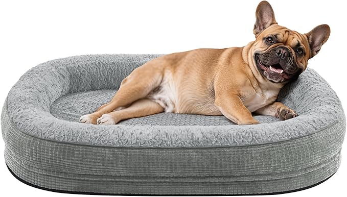 JOEJOY Orthopedic Dog Bed for Medium Dogs, Egg-Crate Memory Foam Pet Bed by JOEJOY