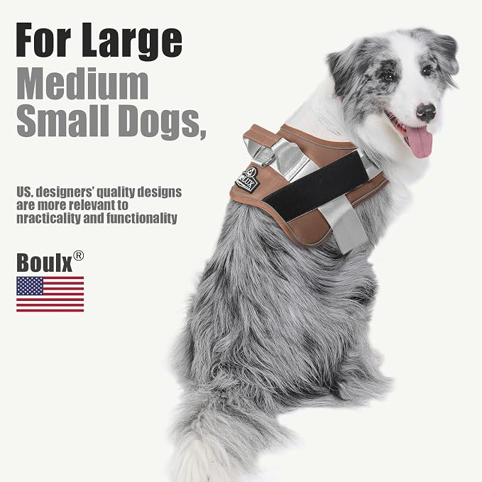 Bolux Dog Harness, No-Pull Reflective Dog Vest, Breathable Adjustable Pet - Image 4