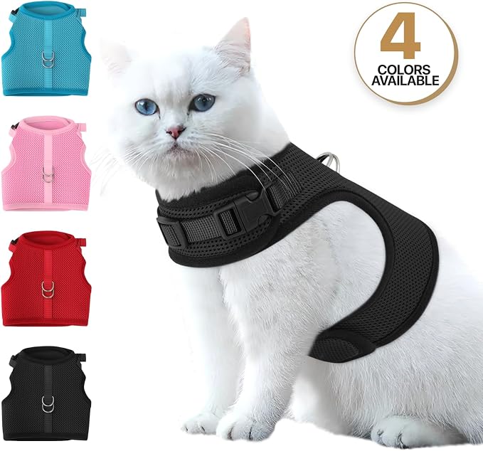 MoNiBloom Soft Cat Harness for Walking Escape Proof and Travel, Kitten - Image 7