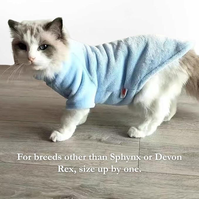 Cat Flannel Clothes, Warm Soft Winter Sweater Jumpsuit Shirt Clothing - Image 7