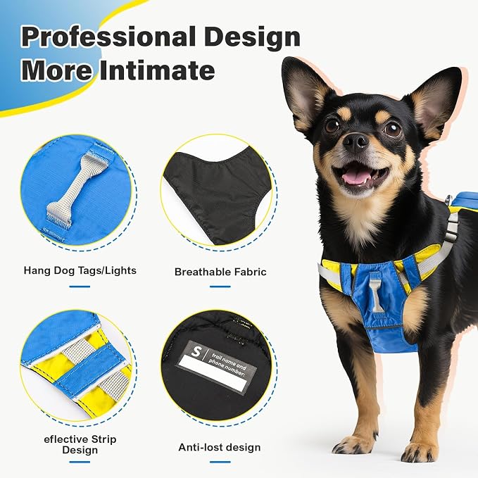 No Pull Dog Harness, 2 in 1 Retractable Harness - Image 4