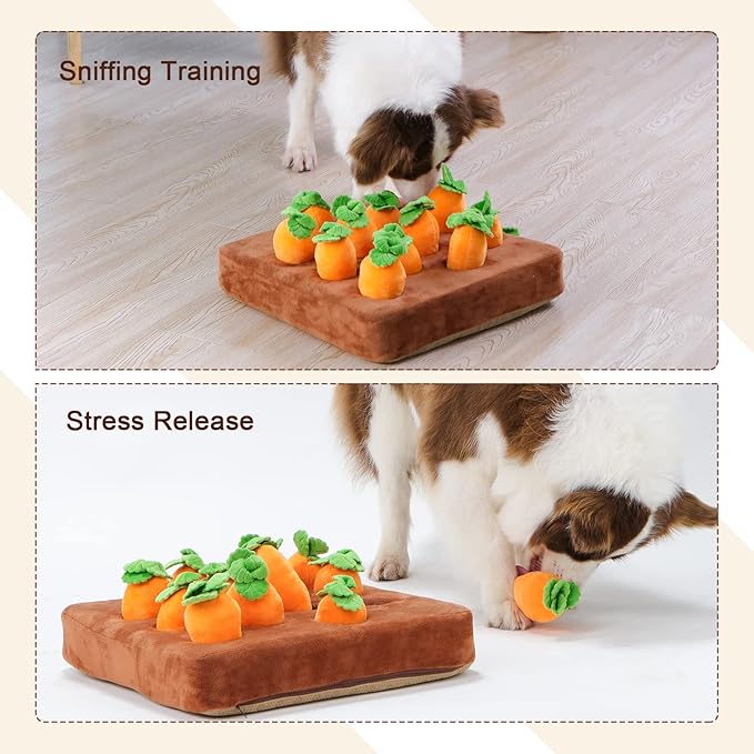 Interactive Dog Toys，Carrot Snuffle Mat - Image 5