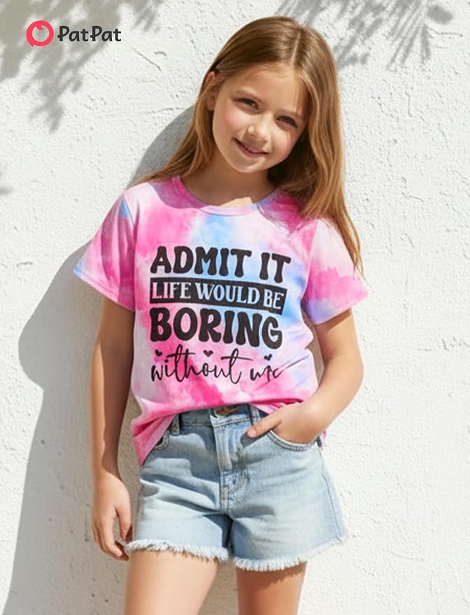 PATPAT Girls Crewneck Short Sleeve Graphic Tees Animal Print Shirts Cute Summer - Image 2