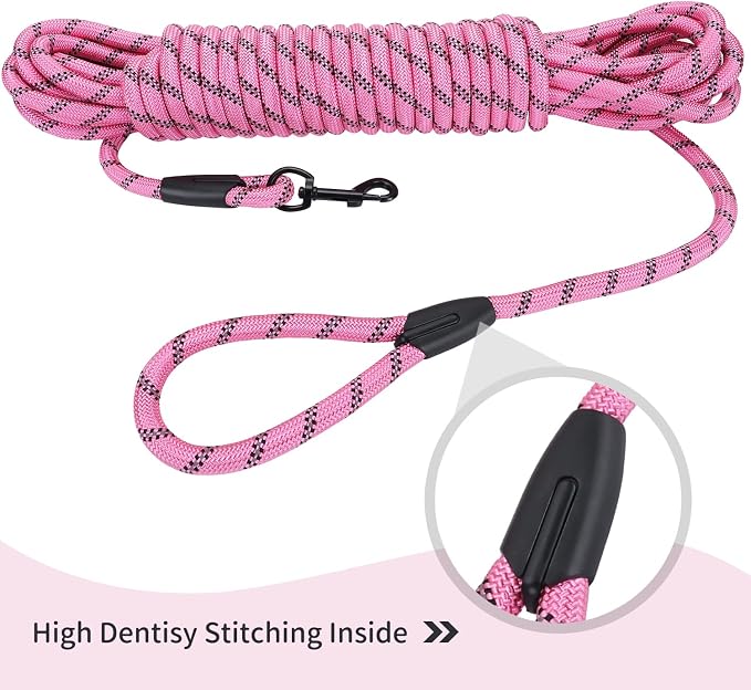 Long Dog Leash for Training 30Ft-Reflective Nylon Rope - Image 5