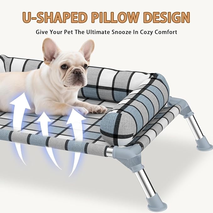 Elevated Pillow Bolster Dog Bed - Image 2