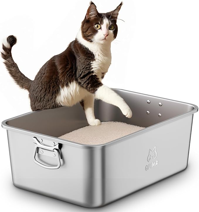 Stainless Steel Litter Box by Unknown