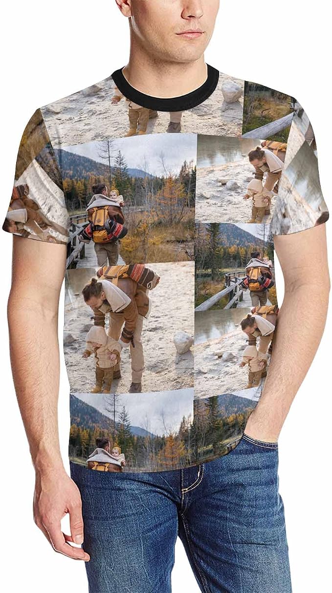 Custom T Shirts with Face Photo Text Pet Shirt by Artsadd