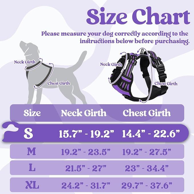 rabbitgoo Dog Harness Small Sized, No Pull Pet Harness - Image 2