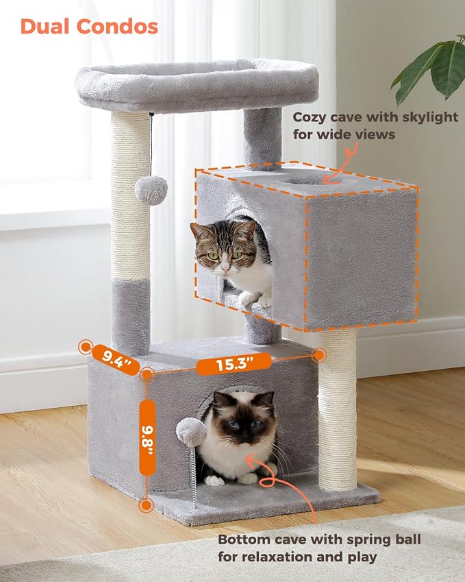 32" Cat Tree Tower for Indoor Cats - Image 4