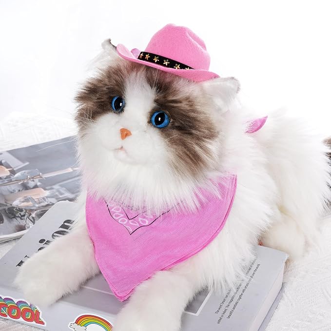choyaxo Halloween Costumes for Dogs Cat Pet Cowboy Costume Cowboy Hat - Image 4