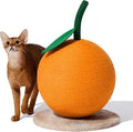 VETRESKA Orange Cat Scratching Post, Cute Cat Scratcher by VETRESKA
