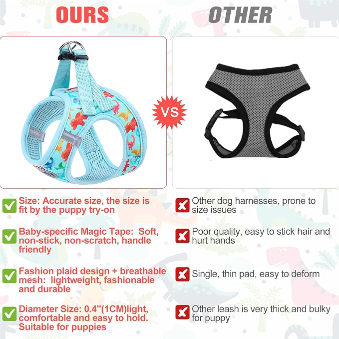 BEAUTYZOO Step in Dog Harness and Leash Set, Reflective Dog Harness No Pull No - Image 5