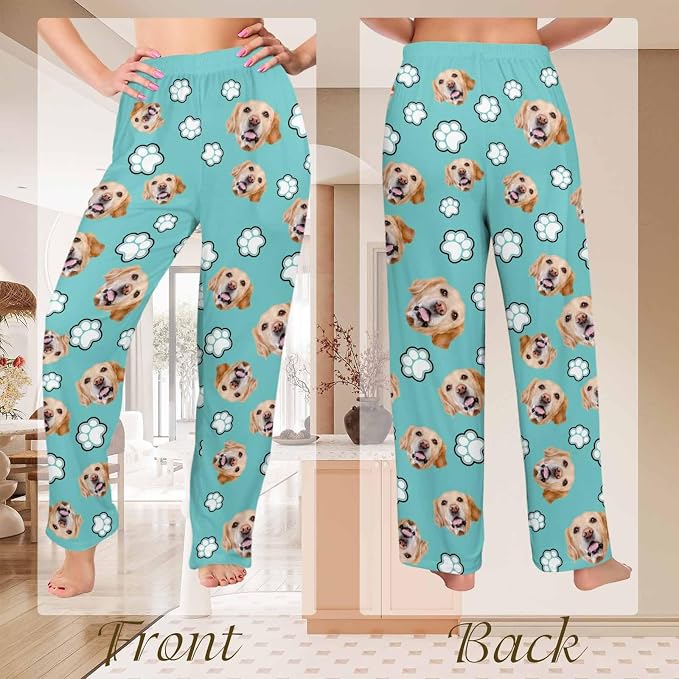 Custom Couple Pajama Pants Sock - Image 5