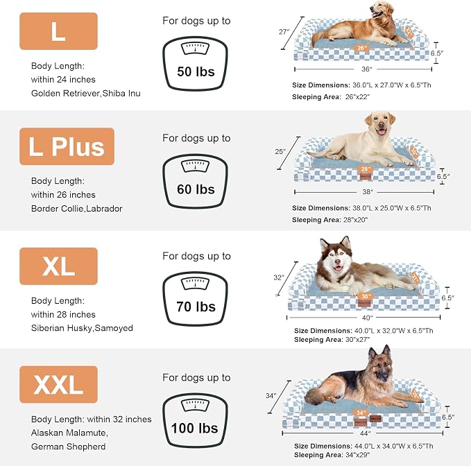 Large Dog Bed Orthopedic Washable: Beds Bolster XL Bed Big XLarge Dogs Egg - Image 7