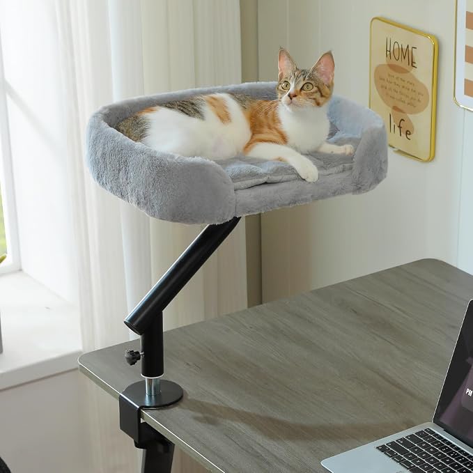 PAWZ Road Cat Desk Bed for Indoor Cats, Cat Bed for Desk Supports Up to 50 lbs by PAWZRoad