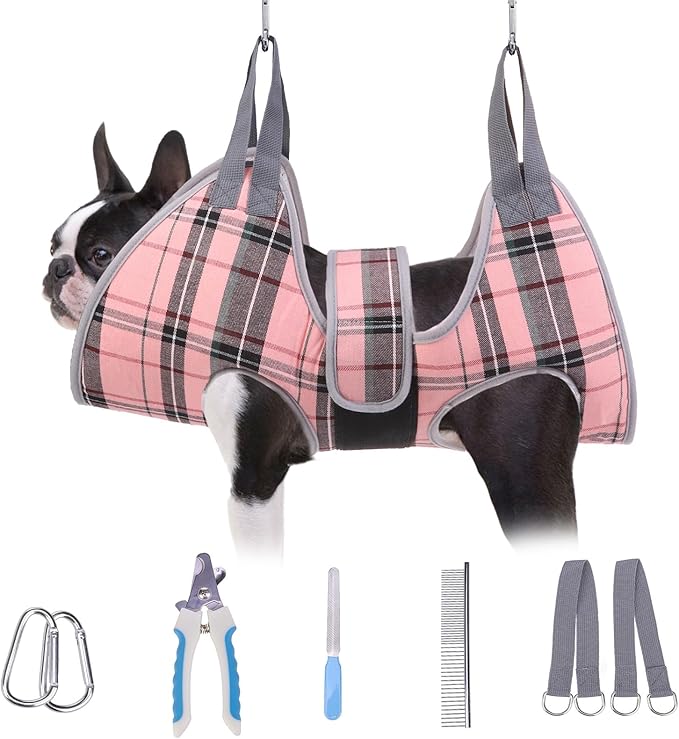 BEAUTYZOO Dog Grooming Hammock for Small Dogs Cat- Dog Sling for Nail by BEAUTYZOO
