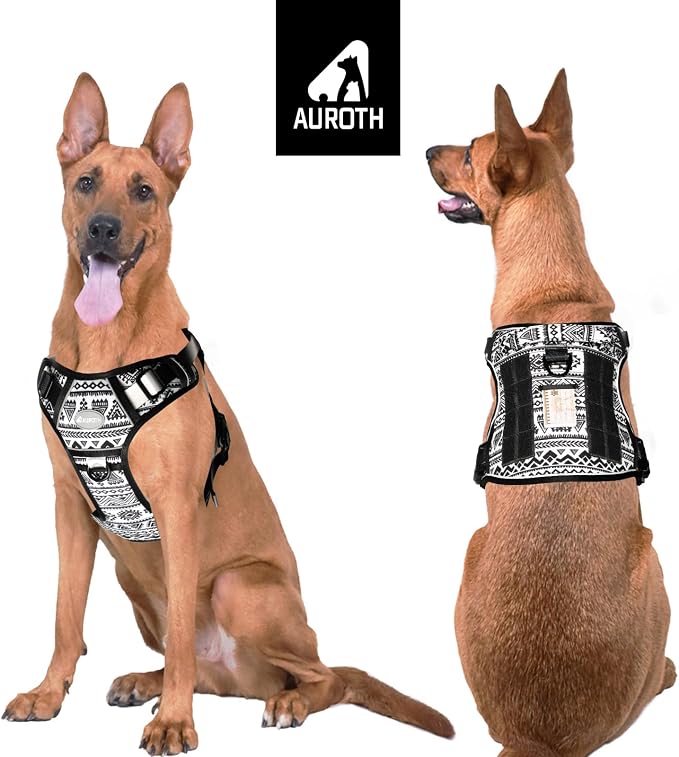 AUROTH Tactical Dog Harness for Large Dogs No Pull Adjustable Pet Harness - Image 2