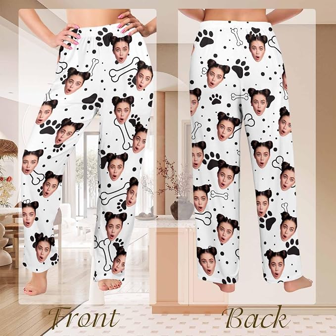 Custom Couple Pajama Pants Sock - Image 5