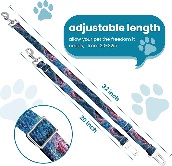 Adjustable pet cat and Dog car seat Belt，The Lanyard is Flexible and Adjustable - Image 2