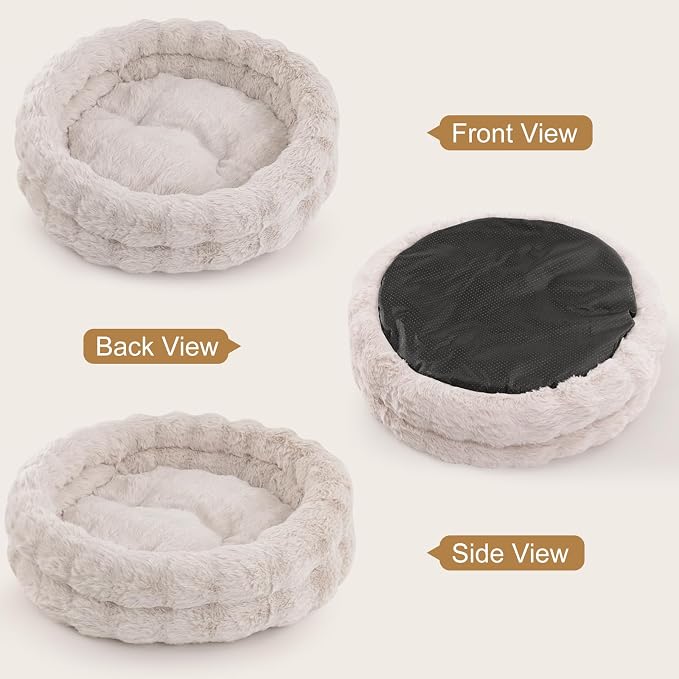 Cat Beds for Indoor Cats, Washable Round Beds for Small Dog and Cats, Soft - Image 6