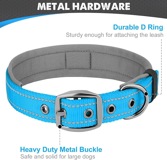 Joytale Dog Collar for Small Dogs, Neoprene Padded and Adjustable, Reflective - Image 5