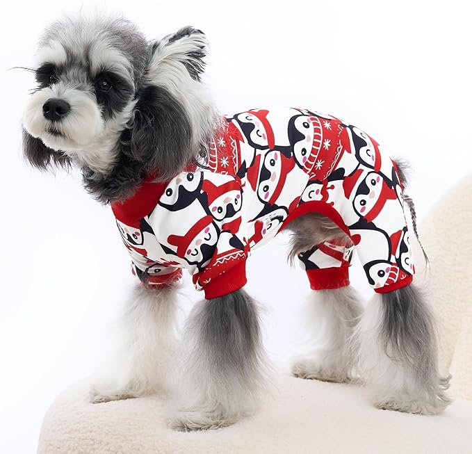 XPUDAC 4 Pack Dog Pajamas Cute Soft Dog Clothes - Image 2