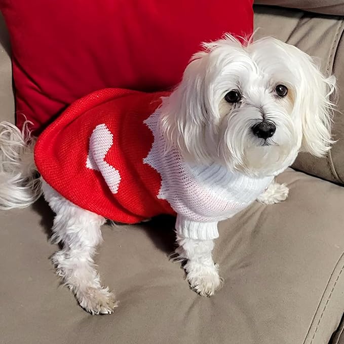 CHBORCHICEN Pet Dog Sweaters Classic Knitwear Turtleneck Winter Warm Puppy - Image 5