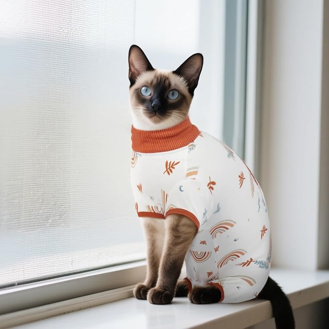 DENTRUN Cat Surgery Recovery Suit Female Male Soft Onesie, Kitten Surgical - Image 8